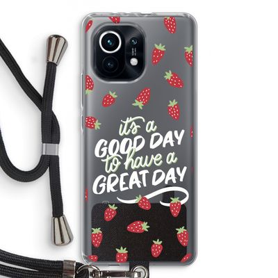 Don't forget to have a great day: Xiaomi Mi 11 Transparant Hoesje met koord