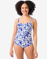 HEMA Dames Badpak Control Blauw (blauw)