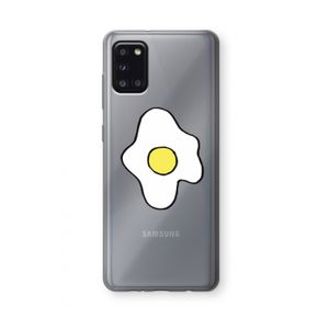 Spiegelei: Samsung Galaxy A31 Transparant Hoesje