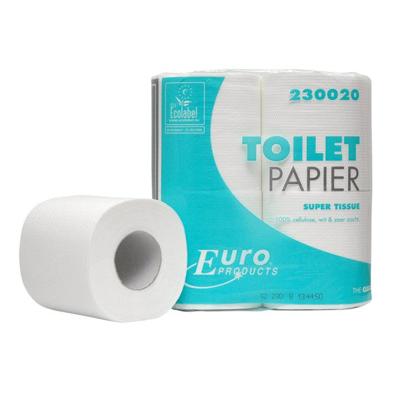 Toiletpapier Euro cellulose - 2 laags 200 vellen 48 rollen (230020)
