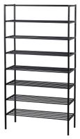 WOOOD Schoenenrek 'Ferro' Stapel van 4 stuks, kleur Zwart