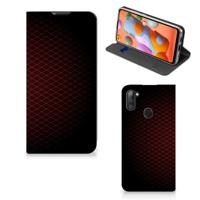 Samsung Galaxy M11 | A11 | Hoesje met Magneet | Geruit Rood