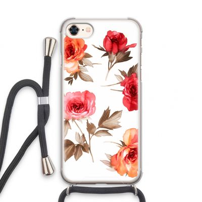 Roosjes: iPhone 8 Transparant Hoesje met koord