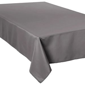 Tafelkleed rechthoekig 300 x 150 cm grijs polyester