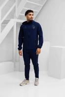 Manchester United Vis Tech Trainingspak Heren Donkerblauw - Maat S - Kleur: Donkerblauw | Soccerfanshop