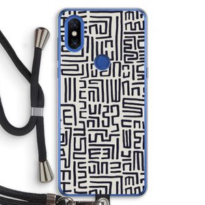 Moroccan Print: Xiaomi Mi Mix 3 Transparant Hoesje met koord