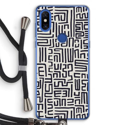 Moroccan Print: Xiaomi Mi Mix 3 Transparant Hoesje met koord