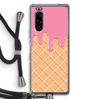 Ice cream: Sony Xperia 5 Transparant Hoesje met koord
