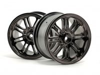 8 spoke wheel black chrome (83x56mm/2pcs) - thumbnail