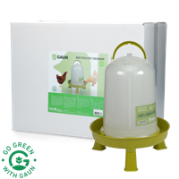 Pluimvee drinktoren 10 l Bio green lemon op pootjes