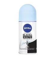 Nivea Deoroller Black & White Invisible Pure - 50 ml - thumbnail