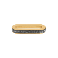 iXXXi Connect Schakel Zirconia Black Diamond | Goud