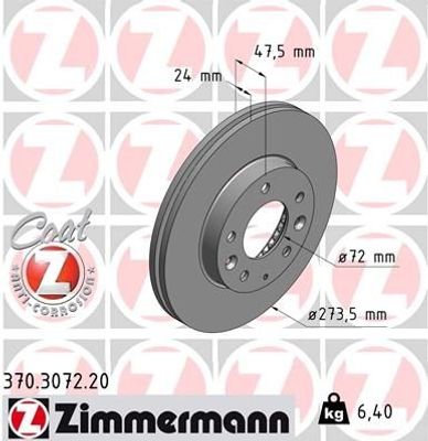 Remschijf Coat Z 370307220