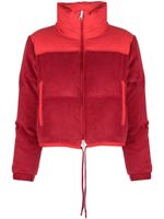 Moncler Waitaki panelled quilted jacket - Rouge