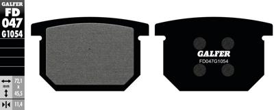 GALFER Brake pad fd047 g1054 organic