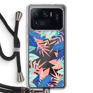 Tropisch: Xiaomi Mi 11 Ultra Transparant Hoesje met koord