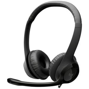 Logitech H390 On Ear headset Computer Kabel Stereo Zwart Ruisonderdrukking (microfoon), Noise Cancelling Volumeregeling, Microfoon uitschakelbaar (mute)