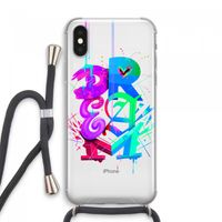 Dream: iPhone XS Max Transparant Hoesje met koord