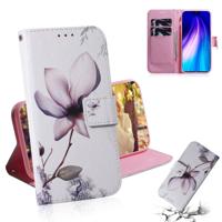 Voor Xiaomi Redmi Note 8 schilderij patroon gekleurde tekening horizontale Flip lederen draagtas met houder & kaartsleuven & portemonnee (Magnolia)