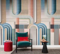 Retro Behang Vintage Twist Rol Multi Retro Behang Vintage Twist Rol Multi