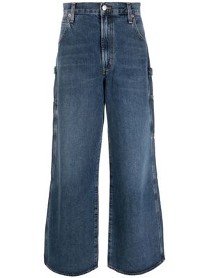 AGOLDE jean ample à taille mi-haute - Bleu