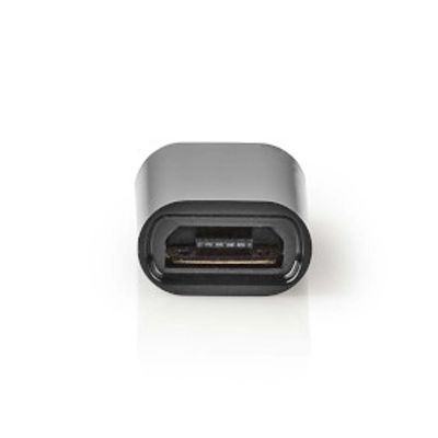 Nedis CCGB60910BK tussenstuk voor kabels USB Micro-B USB-C Zwart