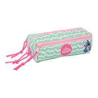 Pennenetui met 3 vakken Lilo & Stitch Ice cream Roze 22 x 8,5 x 6 cm