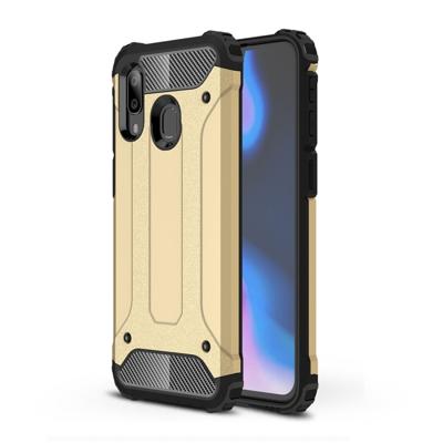 Magic Armor TPU + PC combinatie Case voor Galaxy A40 (goud)