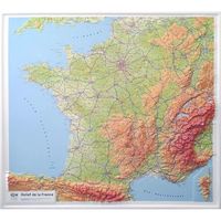 Reliëfkaart Frankrijk 102 x 92 (9782758547884) | IGN - Institut Géographique National - thumbnail