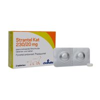 Strantel wormtablet Kat 2 tabletten - thumbnail