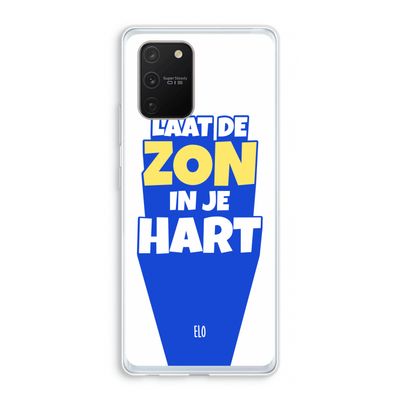 Laat de zon in je hart: Samsung Galaxy S10 Lite Transparant Hoesje