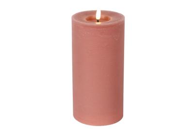 Stompkaars rustiek LED rond Lyon L roze hoogte 20 x 10 cm Stompkaars rustiek LED rond Lyon L roze hoogte 20 x 10 cm