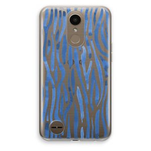 Blauwe nerven: LG K10 (2017) Transparant Hoesje