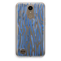 Blauwe nerven: LG K10 (2017) Transparant Hoesje