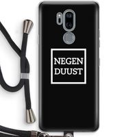 Negenduust black: LG G7 Thinq Transparant Hoesje met koord