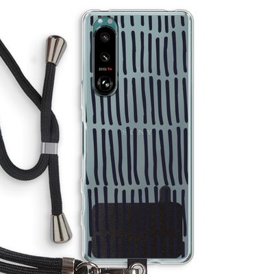 Moroccan stripes: Sony Xperia 5 III Transparant Hoesje met koord