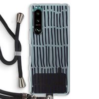 Moroccan stripes: Sony Xperia 5 III Transparant Hoesje met koord