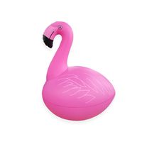 InflaGlow Solar Opblaas Roze Flamingo met LED verlichting - Werkt op Zonne-energie - Ingebouwde accu - Geeft tot wel 8 uur licht - thumbnail