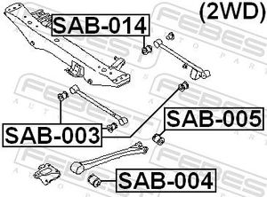 Draagarmrubber SAB004