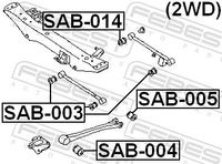 Draagarmrubber SAB004