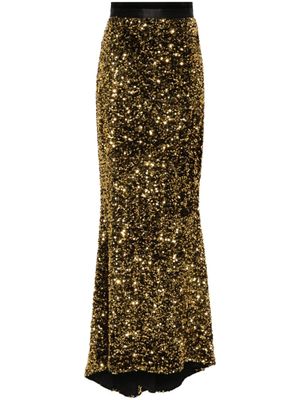 STYLAND jupe ornée sequins à coupe longue