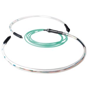 ACT RL4213 Prefab Glasvezel Kabel Multimode OM3 8-voudig LC Connectoren - 130 meter