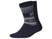 esmara 2 Paar thermosokken (Marineblauw, 43-46)