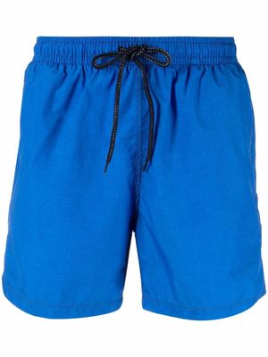 Drumohr short de bain à taille à lien de resserrage - Bleu