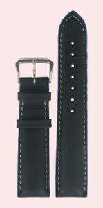 Horlogeband Certina C600006836 Leder Zwart 20mm