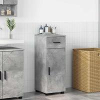 Badkamer Kast met lade Betongrijs 30 x 35 x 80 cm Bewerkt hout