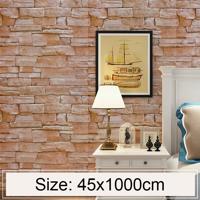 Leisteen creatieve 3D steen baksteen decoratie behang Stickers slaapkamer woonkamer muur waterdicht Wallpaper Roll grootte: 45 * 1000cm