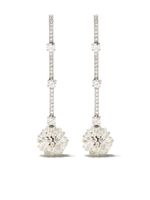 David Morris boucles d'oreilles Briolette en or blanc 18ct ornées de diamants - Argent - thumbnail