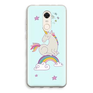 Regenboog eenhoorn: Xiaomi Redmi 5 Transparant Hoesje