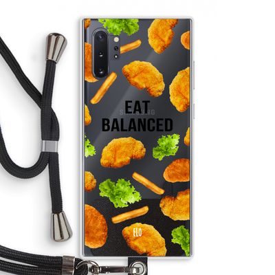 Eat Balanced: Samsung Galaxy Note 10 Plus Transparant Hoesje met koord
